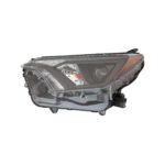 Left Headlamp assy composite Halogen; North America Built; w/Black Bezel - TOYOTA RAV4 2016-2018