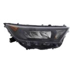Right Headlamp assy composite LE; North America Built; Black Bezel CAPA - TOYOTA RAV4 2019-2021