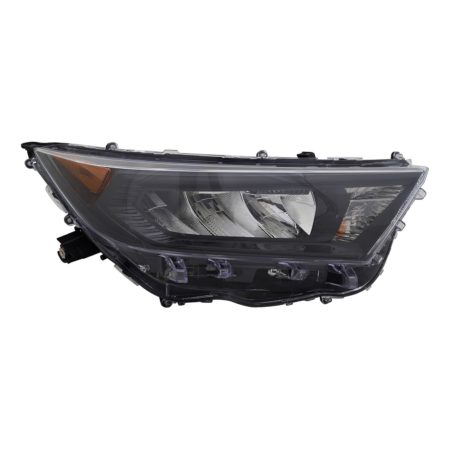 Right Headlamp assy composite LE; North America Built; Black Bezel - TOYOTA RAV4 2019-2021