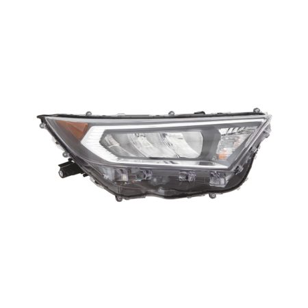 Right Headlamp assy composite ADVENTURE|LIMITED|TRAIL|TRD|XLE|XLE PREMIUM; NA Built; Chrome Bezel - TOYOTA RAV4 2019-2021