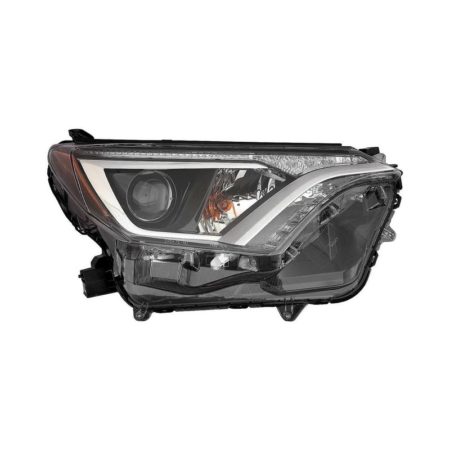 Right Headlamp lens/housing Halogen; Japan Built - TOYOTA RAV4 2016-2018