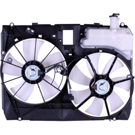 Radiator cooling fan assy includes motors/blades/shroud; w/towing package - TOYOTA SIENNA 2004-2004