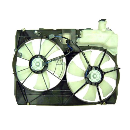 Radiator cooling fan assy includes motors/blades/shroud; w/o towing package - TOYOTA SIENNA 2004-2004