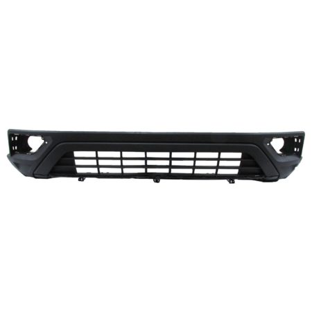 Front bumper cover lower w/o R-LINE; w/o Block Heater; w/o Parking Aid; Black - VOLKSWAGEN ATLAS 2018-2020