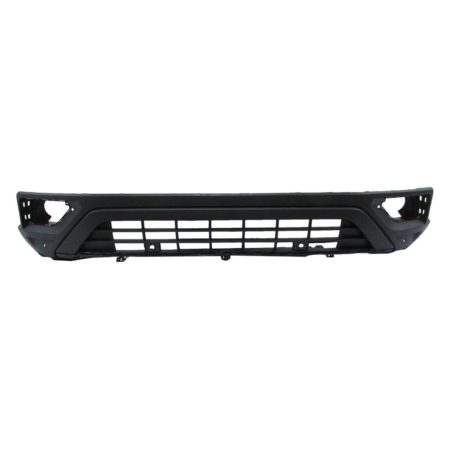 Front bumper cover lower w/o R-LINE; w/o Block Heater; w/Parking Aid; w/o Front View Camera; Black - VOLKSWAGEN ATLAS 2018-2020