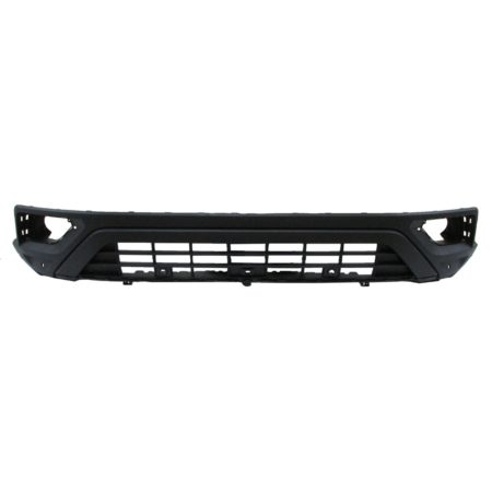Front bumper cover lower w/o R-LINE; w/o Block Heater; w/Parking Aid; w/Front View Camera; Black - VOLKSWAGEN ATLAS 2018-2020