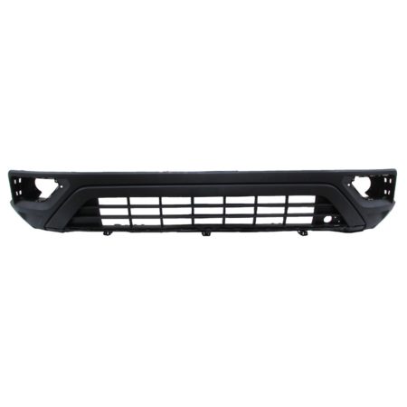 Front bumper cover lower w/o R-LINE; w/Block Heater; w/o Parking Aid; Black - VOLKSWAGEN ATLAS 2018-2020