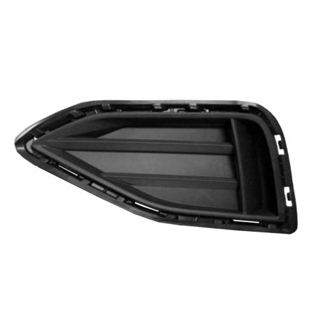 Left Front bumper insert Fog Lamp Opening Cover; w/o Fog Lamps; Black - VOLKSWAGEN PASSAT 2020-2020