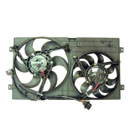 Radiator cooling fan assy 1.8L; Motor/Blade/Shroud Dual Fan Assy - VOLKSWAGEN BEETLE 1998-2007