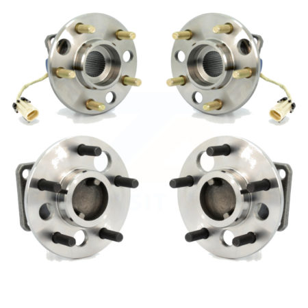 Front Rear Wheel Bearing Hub Assembly Kit For 1991 Buick LeSabre Non-ABS With 33 Splines K70-101165