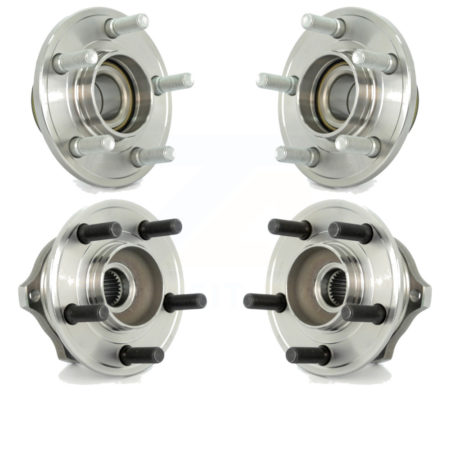 Front Rear Wheel Bearing & Hub Assembly Kit For Chrysler 300 Dodge Charger Magnum RWD K70-101222