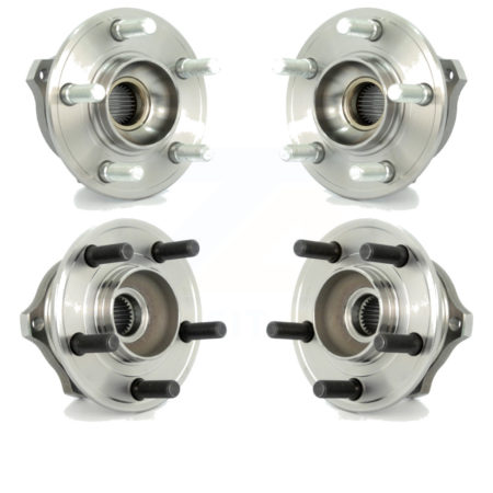 Front Rear Wheel Bearing & Hub Assembly Kit For Chrysler 300 Dodge Charger Magnum AWD K70-101224