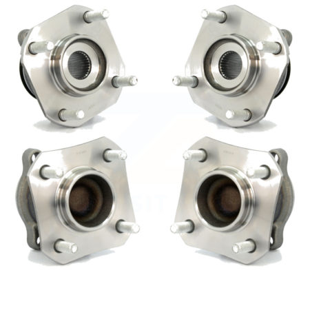 Front Rear Wheel Bearing & Hub Assembly Kit For 2007-2012 Nissan Sentra 2.0L with Non-ABS K70-101268