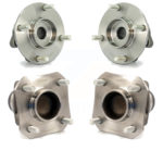 Front Rear Wheel Bearing & Hub Assembly Kit For 2007-2011 Nissan Versa Non-ABS K70-101275