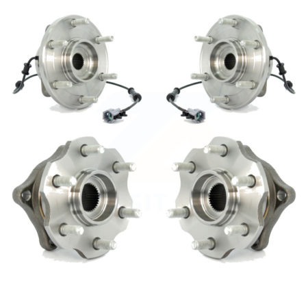 Front Rear Wheel Bearing & Hub Assembly Kit For 2005-2007 Nissan Armada With Internal ABS K70-101295