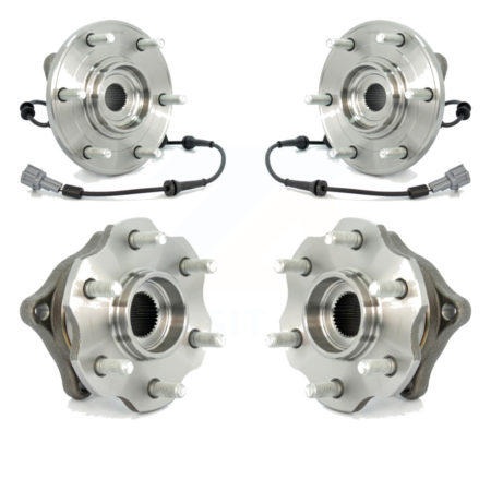 Front Rear Wheel Bearing Hub Assembly Kit For 08 Nissan Armada AWD 4WD With Internal ABS K70-101297