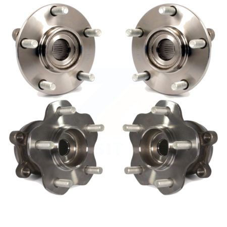 Front Rear Wheel Bearing & Hub Assembly Kit For 2014-2015 Nissan Rogue Select AWD K70-101357