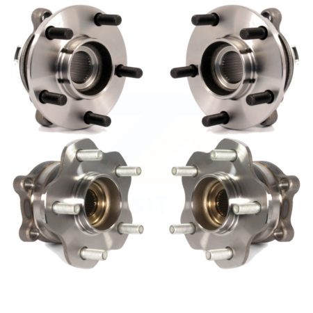 Front Rear Wheel Bearing & Hub Assembly Kit For 2009-2014 Nissan Murano AWD K70-101433