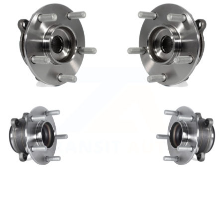 Front Rear Wheel Bearing & Hub Assembly Kit For 2014-2018 Mazda 3 Sport K70-101460