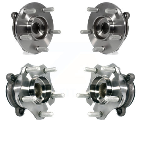 Front Rear Wheel Bearing & Hub Assembly Kit For Mazda 3 Sport K70-101461