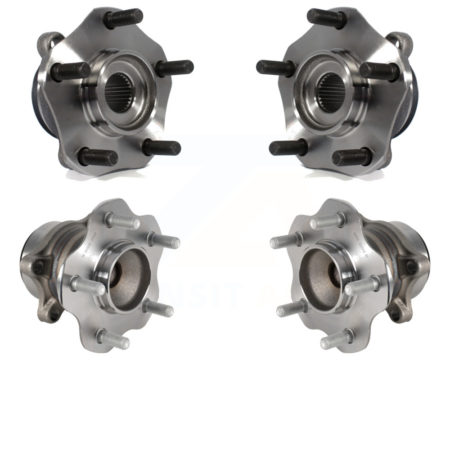 Front Rear Wheel Bearing & Hub Assembly Kit For 2013-2017 Nissan LEAF K70-101463