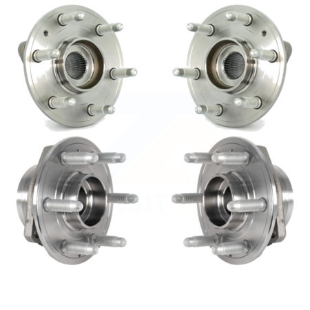 Front Rear Wheel Bearing & Hub Assembly Kit For 2017 Buick Enclave AWD K70-101813