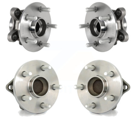 Front Rear Wheel Bearing & Hub Assembly Kit For 2019 Toyota Corolla Sedan with 2.0L K70-101832