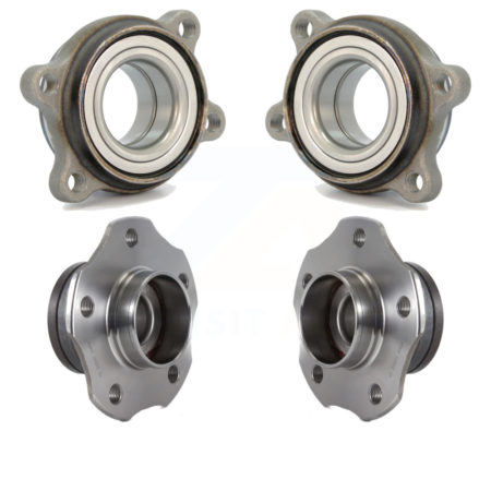 Front Rear Wheel Bearing Hub Assembly Kit For 09 Audi A4 Quattro With 32mm Inner Diameter K70-101834