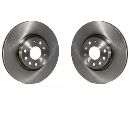 Front Brake Rotors Pair For Volkswagen Jetta Passat Audi Tiguan GTI Beetle CC A3 Q3 Eos TT K8-100407