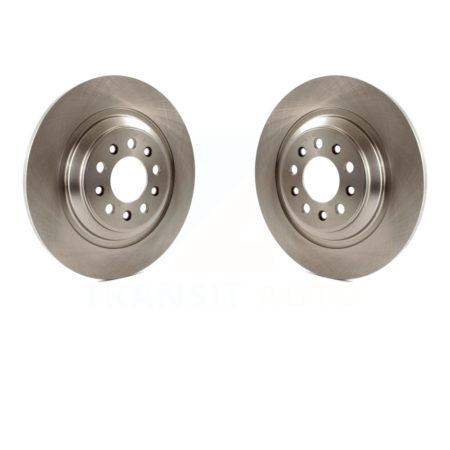 Rear Disc Brake Rotors Pair For 2014-2021 Jeep Cherokee With Dual Piston Front Caliper K8-100717
