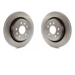 Rear Disc Brake Rotors Pair For Saab 9-3 9-3X With Vented Rotor K8-100812