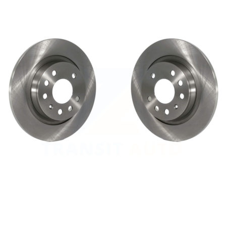 Rear Disc Brake Rotors Pair For Saab 9-3 9-3X With Solid Rotor K8-100813