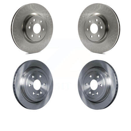Front Rear Disc Brake Rotors Kit For Cadillac SRX Saab 9-4X K8-101049