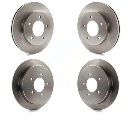 Front Rear Disc Brake Rotors Kit For Ford F-150 4WD K8-101079