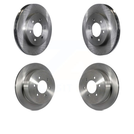 Front Rear Disc Brake Rotors Kit For Ford F-150 Lincoln Mark LT 4WD K8-101111