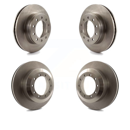 Front Rear Disc Brake Rotors Kit For Ford F-450 Super Duty F-550 International CF500 CF600 K8-101118