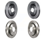 Front Rear Disc Brake Rotors Kit For 2015-2017 Ford F-150 With Electric Parking K8-101130