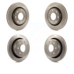 Front Rear Disc Brake Rotors Kit For 2012-2014 Ford F-150 With 7 Lug Wheels K8-101141