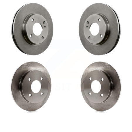 Front Rear Disc Brake Rotors Kit For Ford Fiesta K8-101143