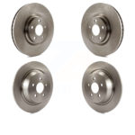 Front Rear Brake Rotors Kit For Ford Edge Lincoln Continental Police Responder Hybrid SSV K8-101156