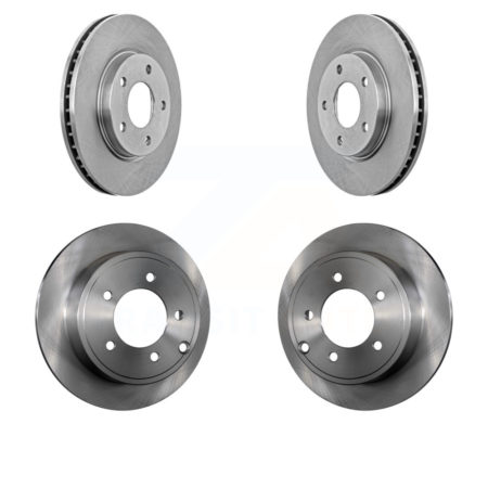 Front Rear Disc Brake Rotors Kit For Mitsubishi Lancer Dodge Caliber K8-101197