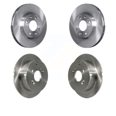 Front Rear Disc Brake Rotors Kit For Hyundai Accent Kia Rio Rio5 K8-101438