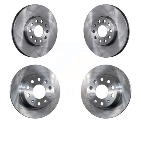 Front Rear Disc Brake Rotors Kit For Volkswagen Jetta Beetle Golf SportWagen K8-101444