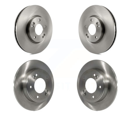 Front Rear Disc Brake Rotors Kit For Kia Forte Hyundai Veloster Forte5 Koup K8-101449