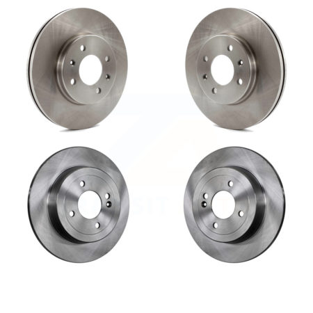 Front Rear Disc Brake Rotors Kit For Hyundai Accent Kia Rio K8-101602