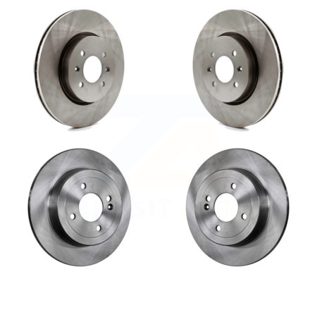 Front Rear Disc Brake Rotors Kit For Kia Rio Hyundai Accent K8-101603