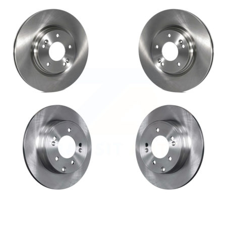 Front Rear Disc Brake Rotors Kit For Hyundai Sonata Kia Optima With Manual Parking K8-101639