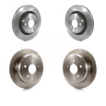 Front Rear Disc Brake Rotors Kit For Jeep Wrangler JK With 332mm Diameter Rotor K8-101682