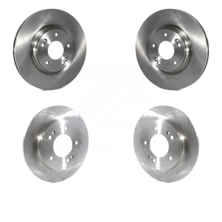 Front Rear Disc Brake Rotors Kit For Hyundai Elantra Kia Forte Veloster K8-101712