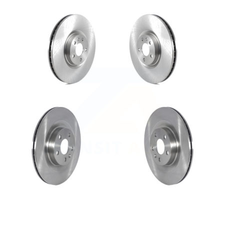 Front Rear Disc Brake Rotors Kit For 2022 Volvo S60 With 345mm Diameter Rotor K8-102430